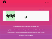 Tablet Screenshot of nightlight.de